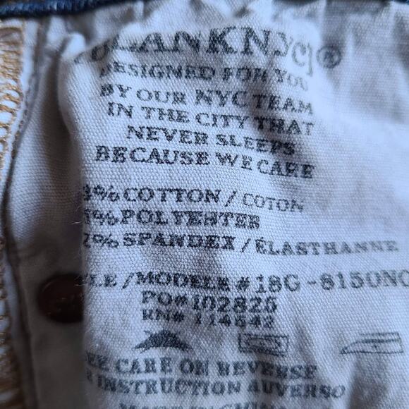 BLANKNYC Blue Denim Cutoff Distressed Destroyed Shorts Women's Size 26* - Picture 6 of 7